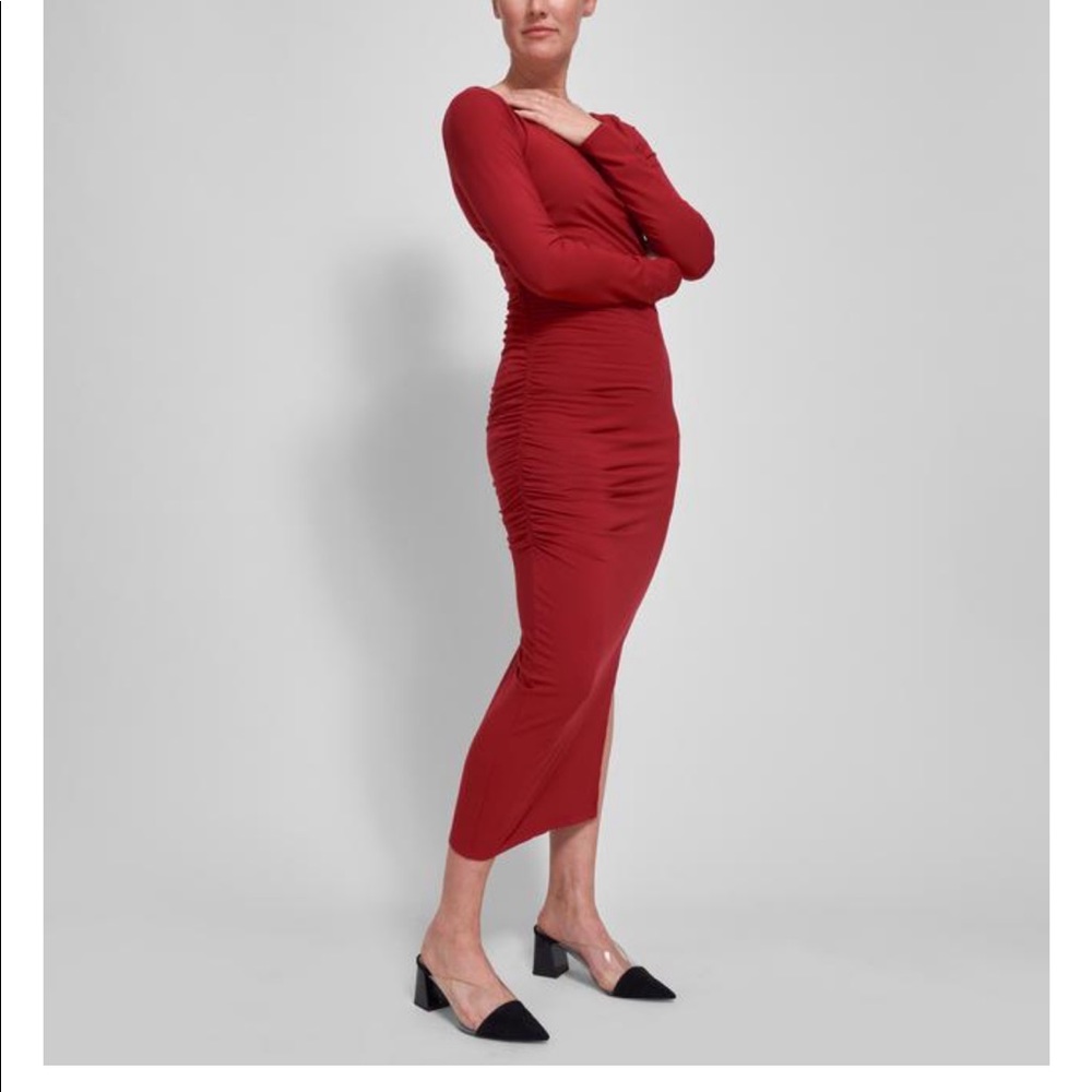 Universal Standard Long Sleeve Ruched Simone Dress